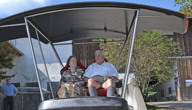 Arndt in der Gondel