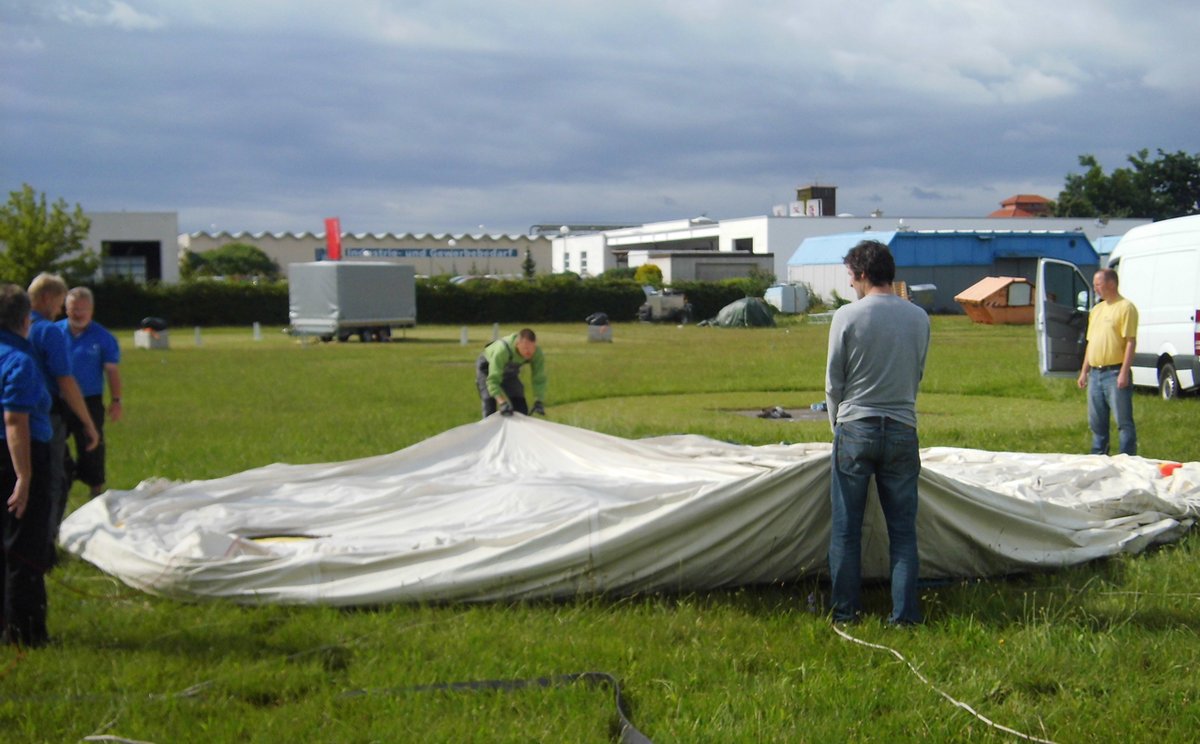 Auslegen 8m-Ballon