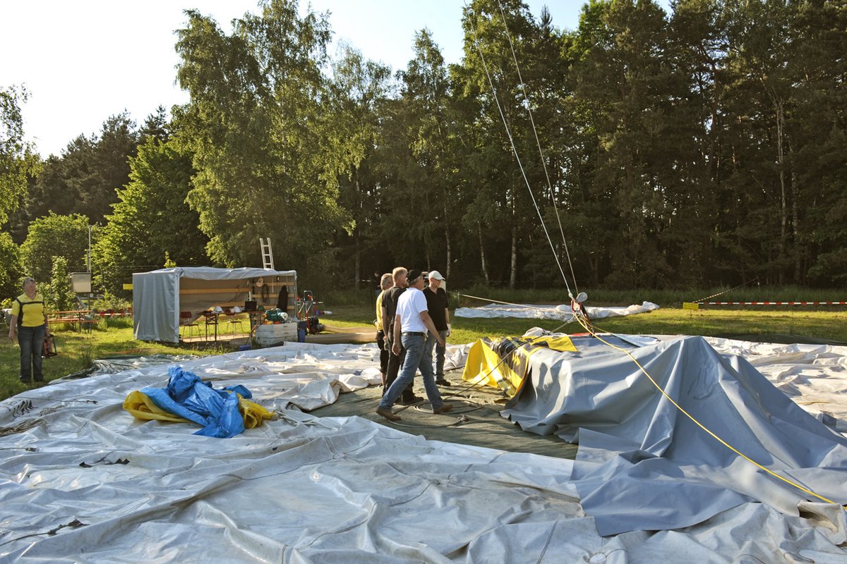 Beobachtungen an der Umlenkrolle auf der Anhängerplattform ... Beobachtungen